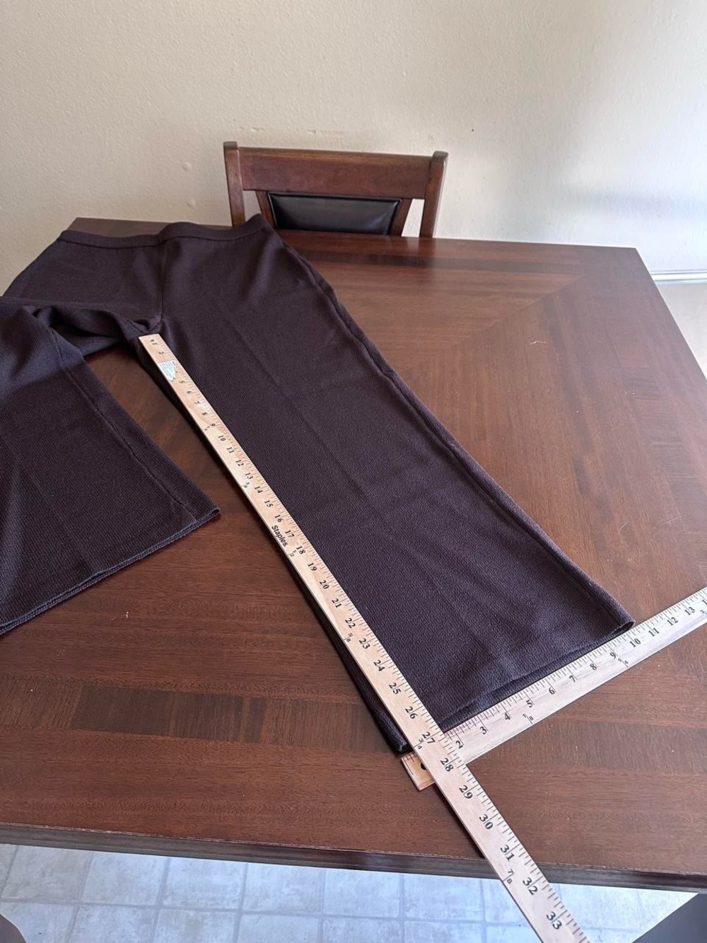 Vintage St. John Collection Brown Knit Wide Leg Pants Made in USA Women’s 10 - Picture 7 of 7